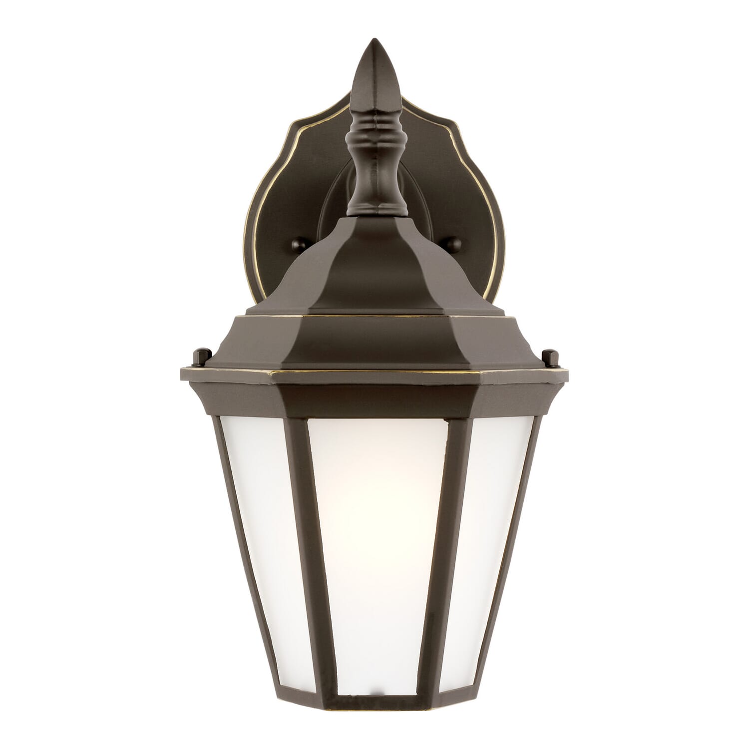 Bakersville 1-Light Outdoor Wall Lantern in Antique Bronze