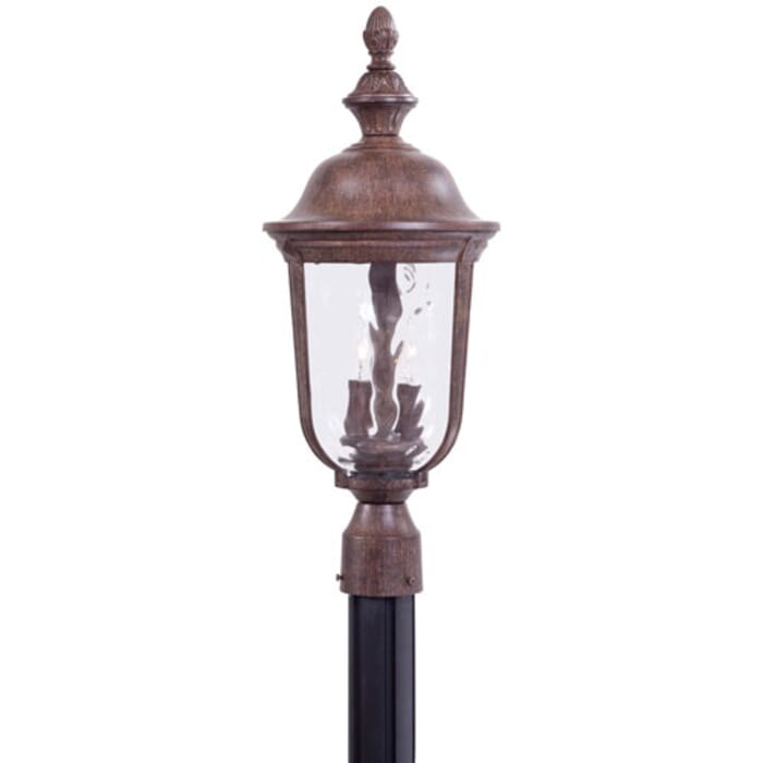 The Great Outdoors Ardmore 2-Light 24" Outdoor Post Light in Vintage Rust The Great Outdoors Ardmore 2-Light 24" Outdoor Post Light in Vintage Rust