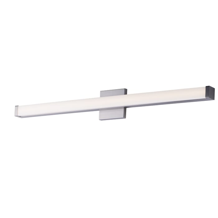 Spec 1-Light LED Bathroom Vanity Light in Satin Nickel Spec 1-Light LED Bathroom Vanity Light in Satin Nickel
