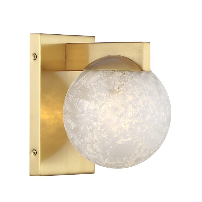 Darien 1-Light Wall Sconce in Warm Brass Darien 1-Light Wall Sconce in Warm Brass