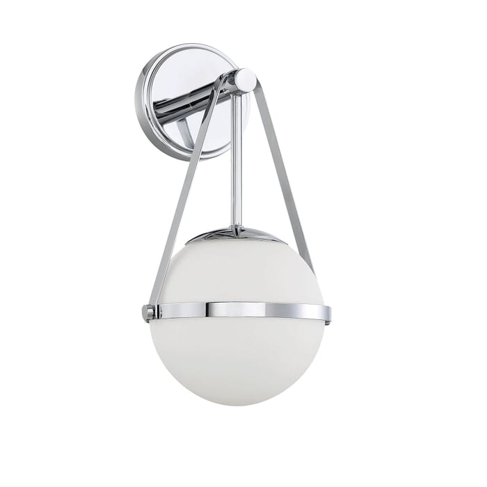 Savoy House Polson 1-Light Wall Sconce in Polished Chrome Savoy House Polson 1-Light Wall Sconce in Polished Chrome