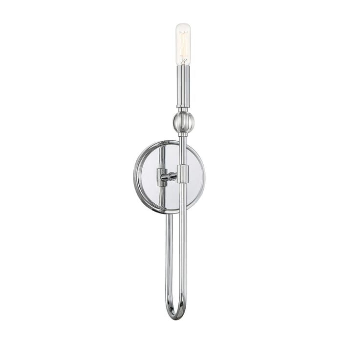 Savoy House Dawson 1-Light Wall Sconce in Polished Chrome Savoy House Dawson 1-Light Wall Sconce in Polished Chrome