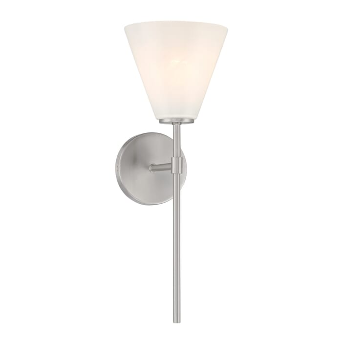 Blair 1-Light Wall Sconce in Satin Nickel Blair 1-Light Wall Sconce in Satin Nickel