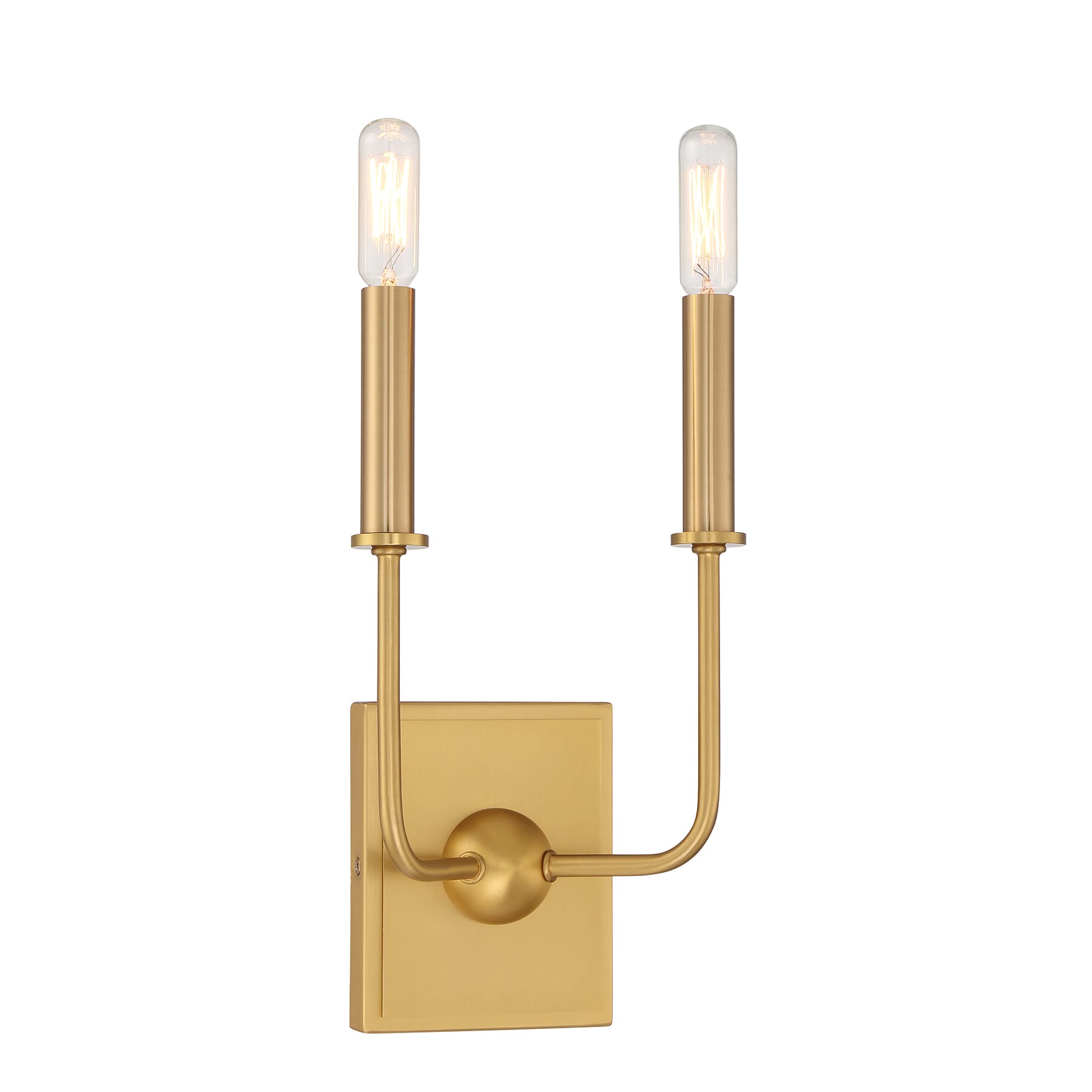 Avondale 2-Light Wall Sconce in Warm Brass