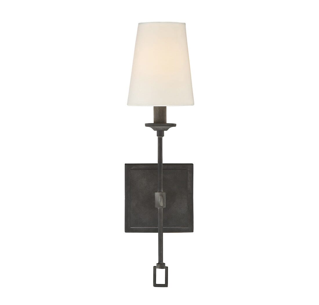 Photos - Chandelier / Lamp SAVOY House House Lorainne Wall Sconce in Oxidized Black - 9-9004-1-88 9-9004-1-88