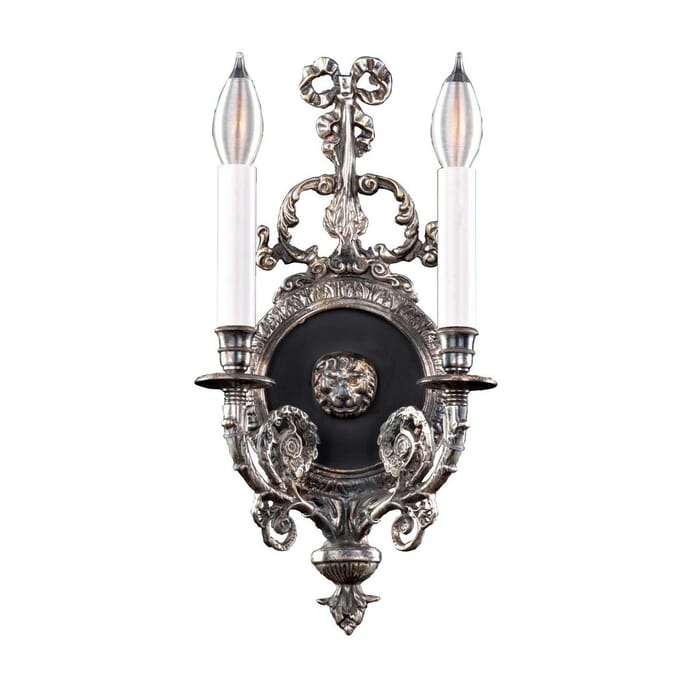 Savoy House Empire - XIV Century 2-Light Wall Sconce in Silver Savoy House Empire - XIV Century 2-Light Wall Sconce in Silver