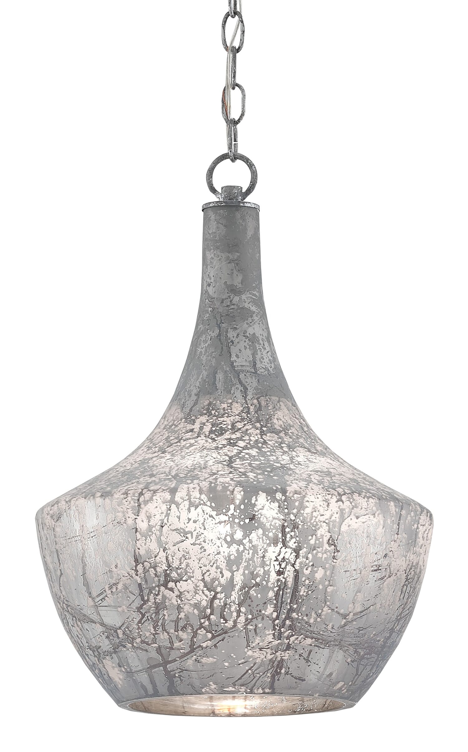 19" Segreto Pendant in Antique Gray and Cloud