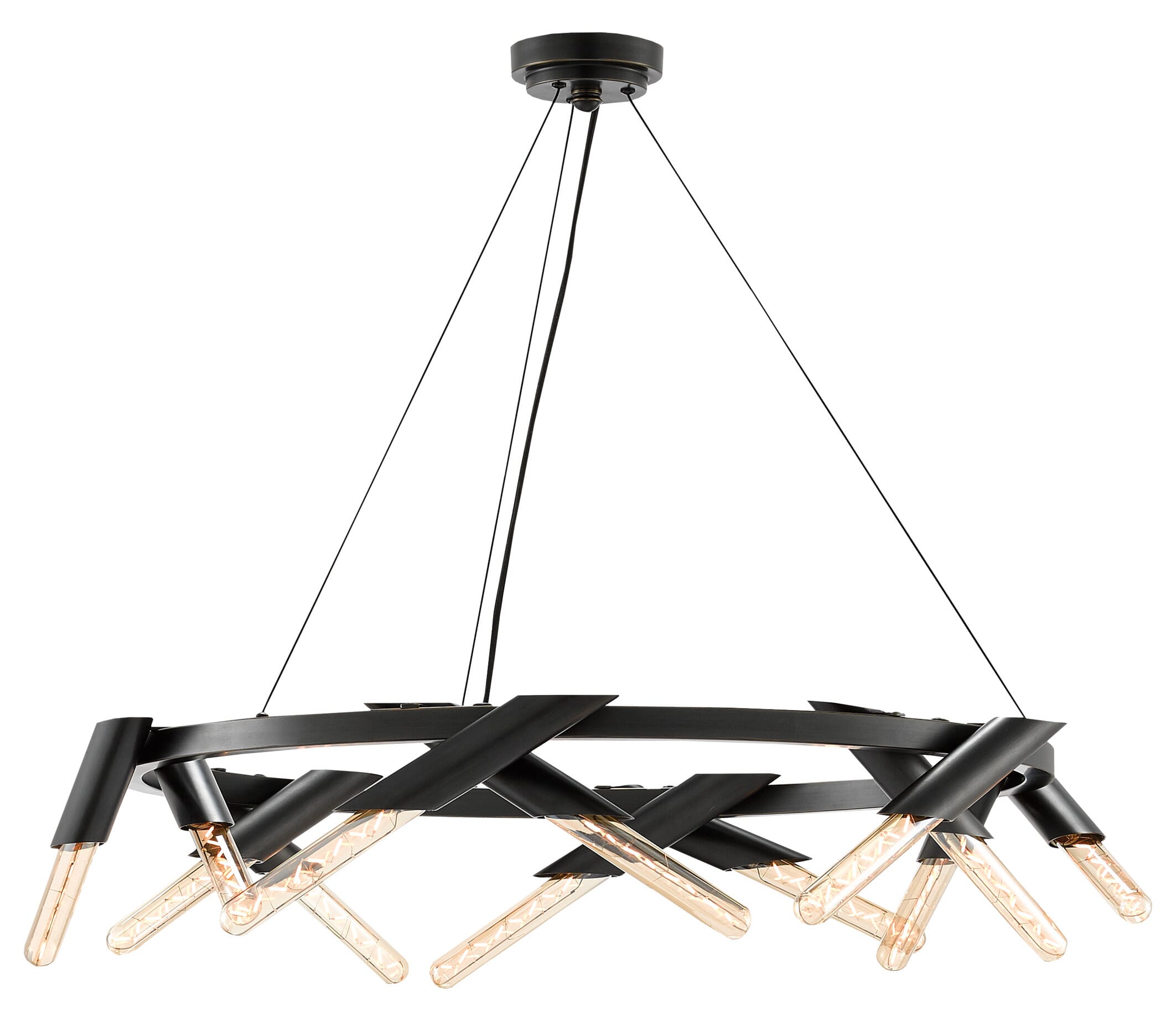 12-Light 28" Luciole Chandelier in Oil Rubbed Bronze