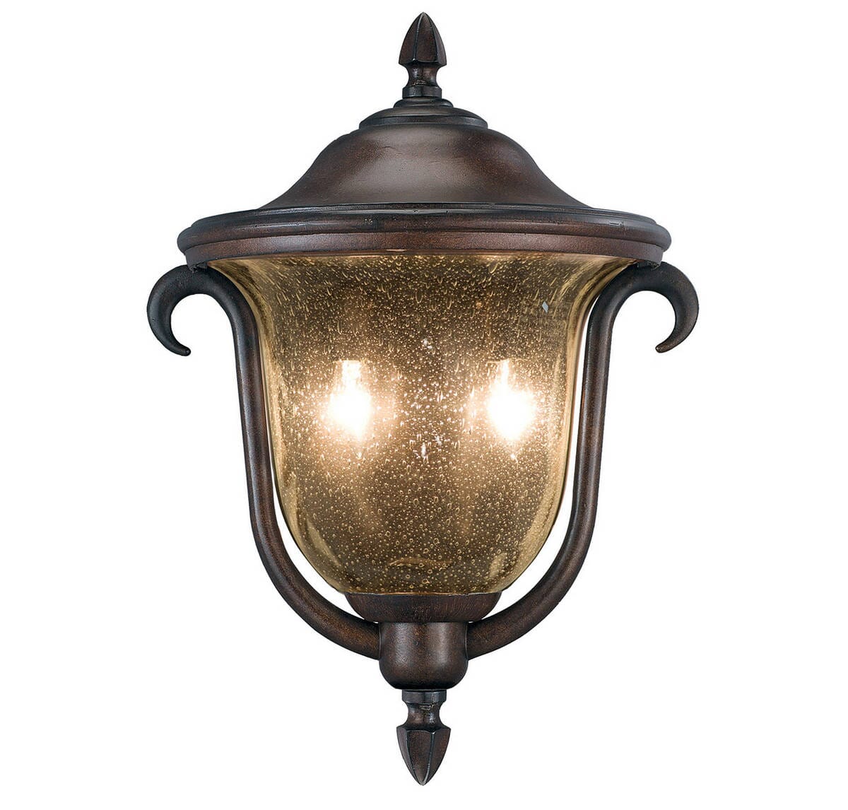 Santa Barbara Outdoor 2-Light Med. Porch Light in Burnished Bronze