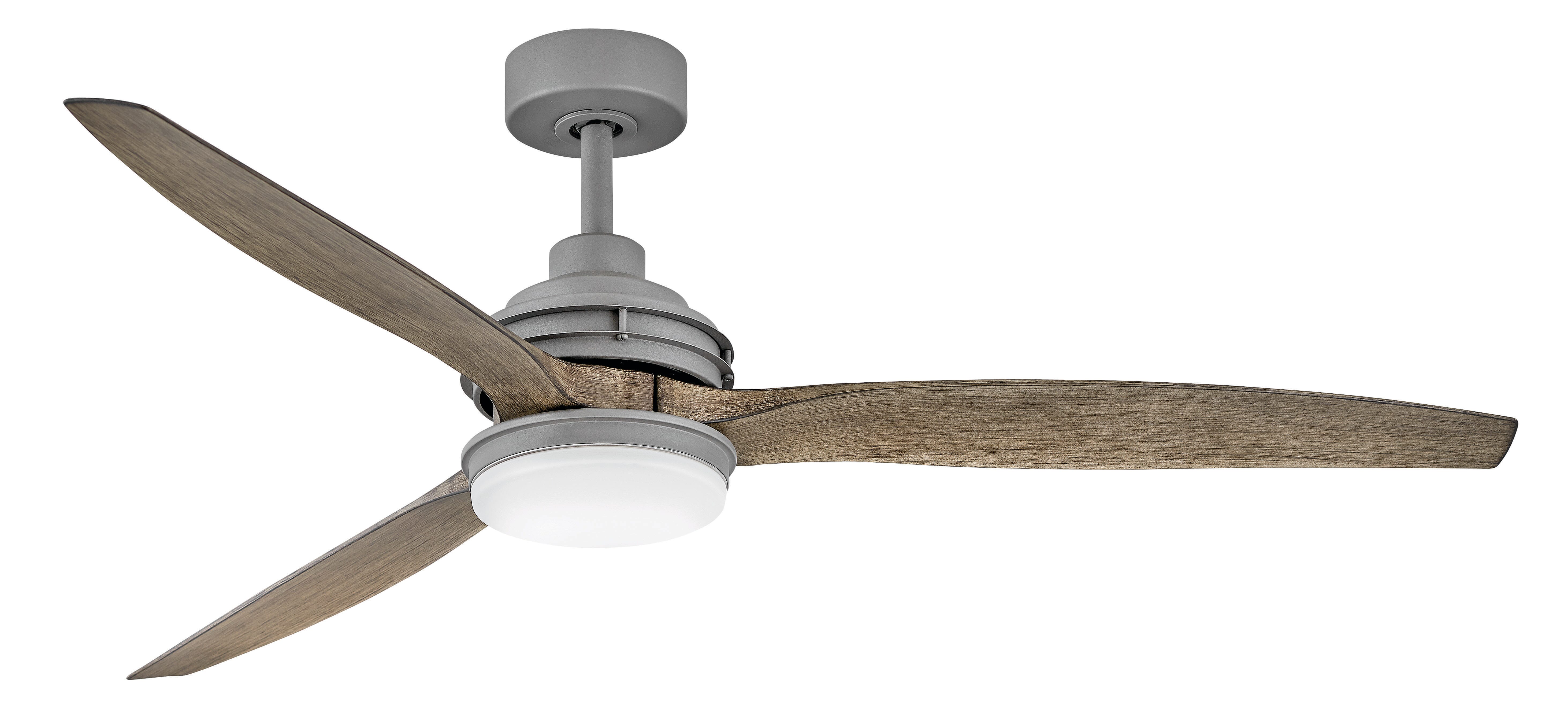 Hinkley Artiste LED 60" Indoor/Outdoor Ceiling Fan in Graphite - 900160FGT-LWD