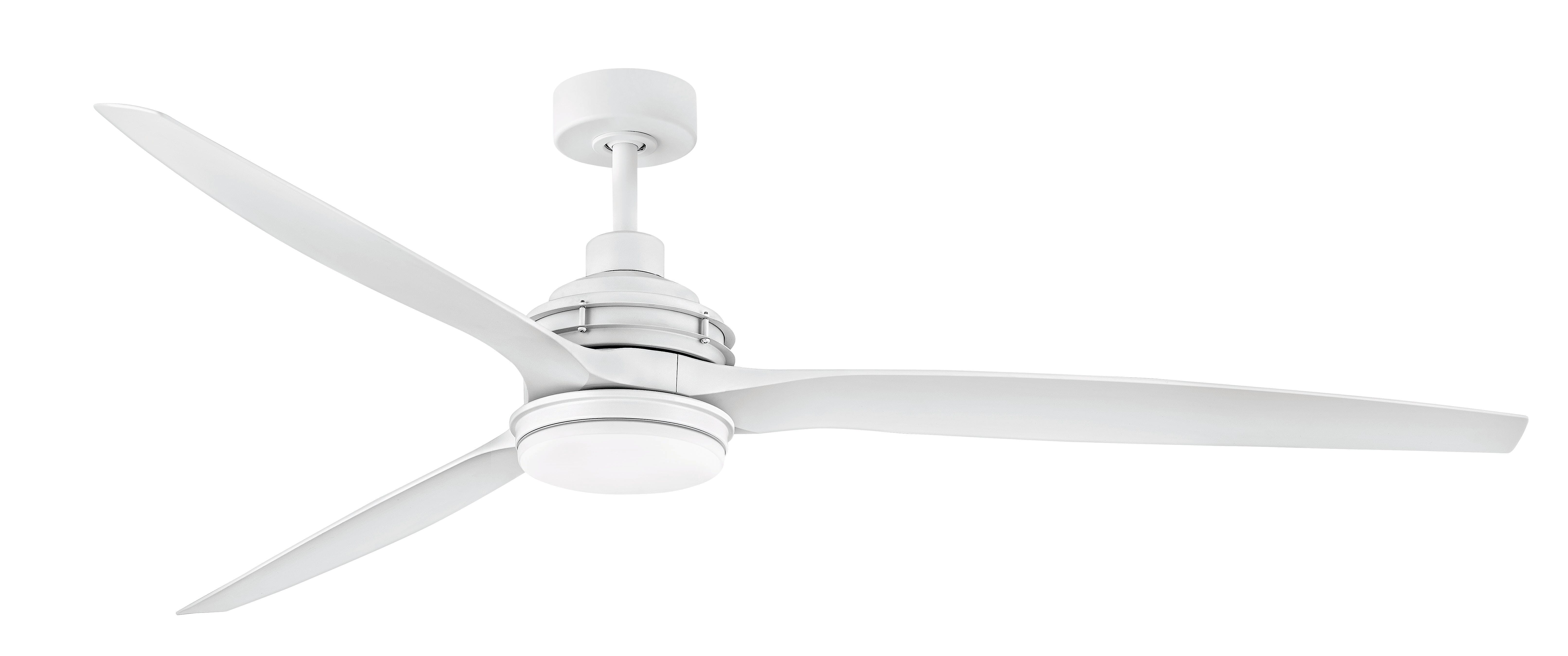 Hinkley Artiste LED 72" Indoor/Outdoor Ceiling Fan in Matte White - 900172FMW-LWD