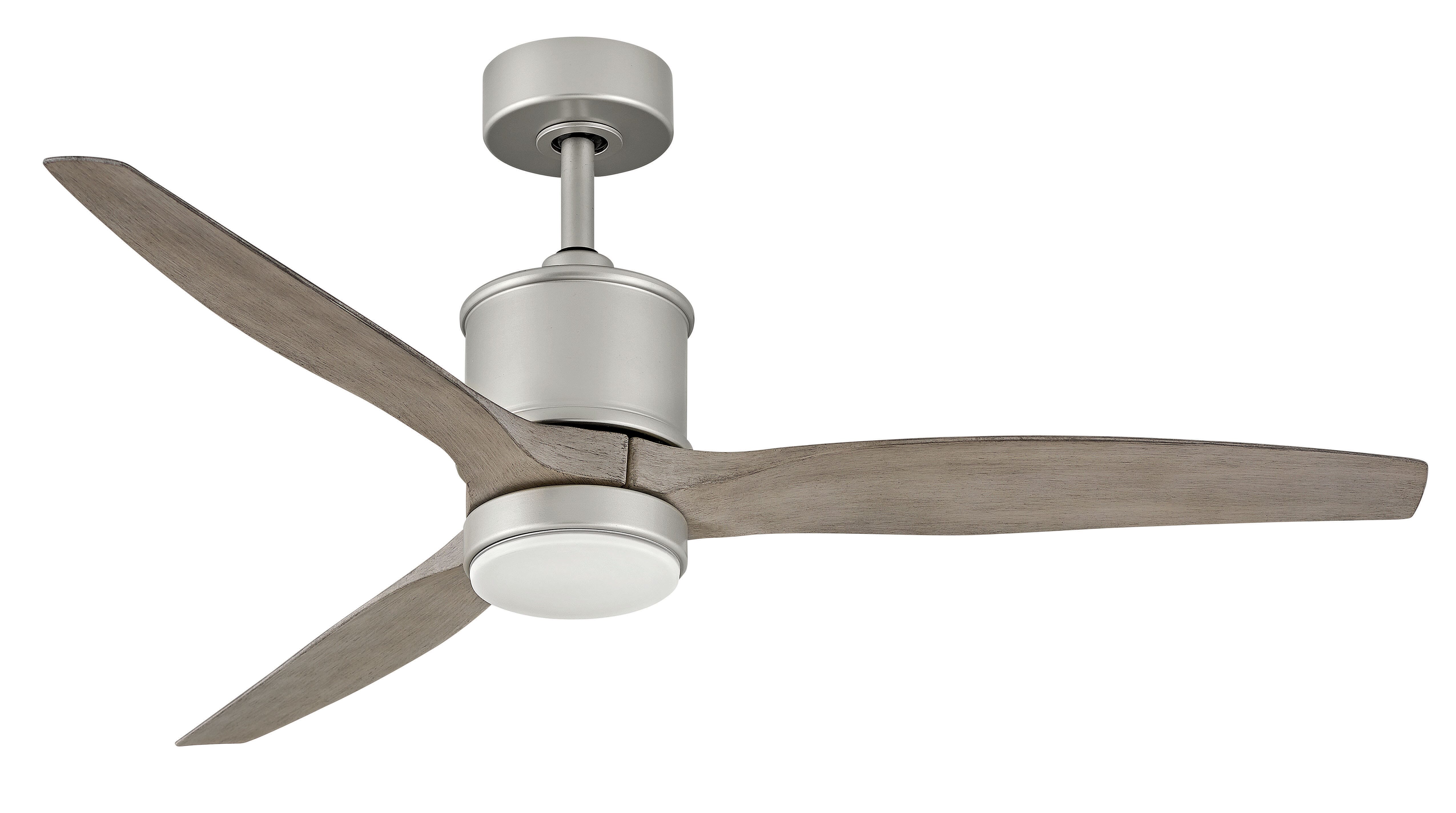 Hover LED 52" Indoor/Outdoor Ceiling Fan in Brushed Nickel
