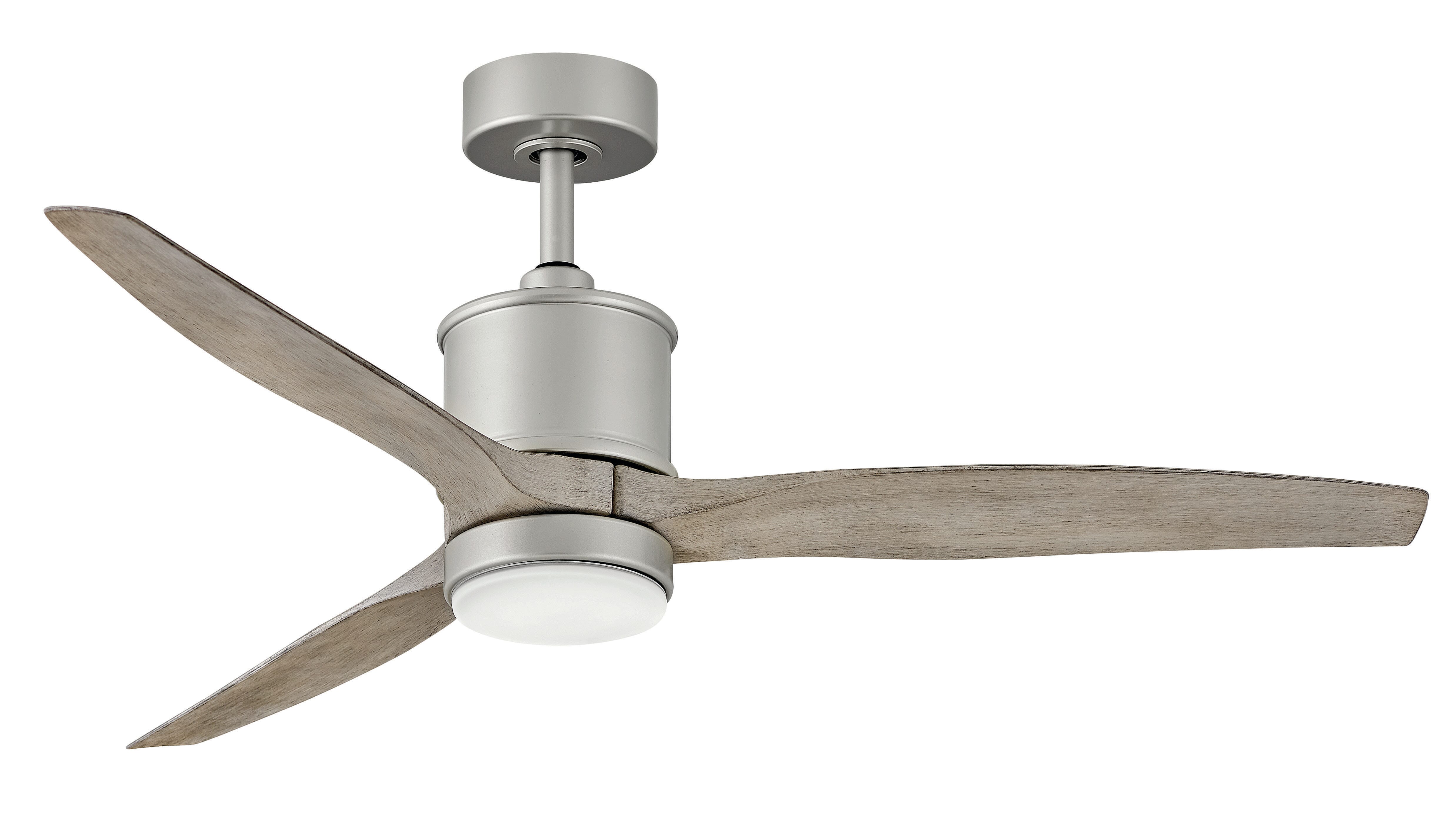 Hinkley Hover LED 60" Indoor/Outdoor Ceiling Fan in Brushed Nickel - 900760FBN-LWD