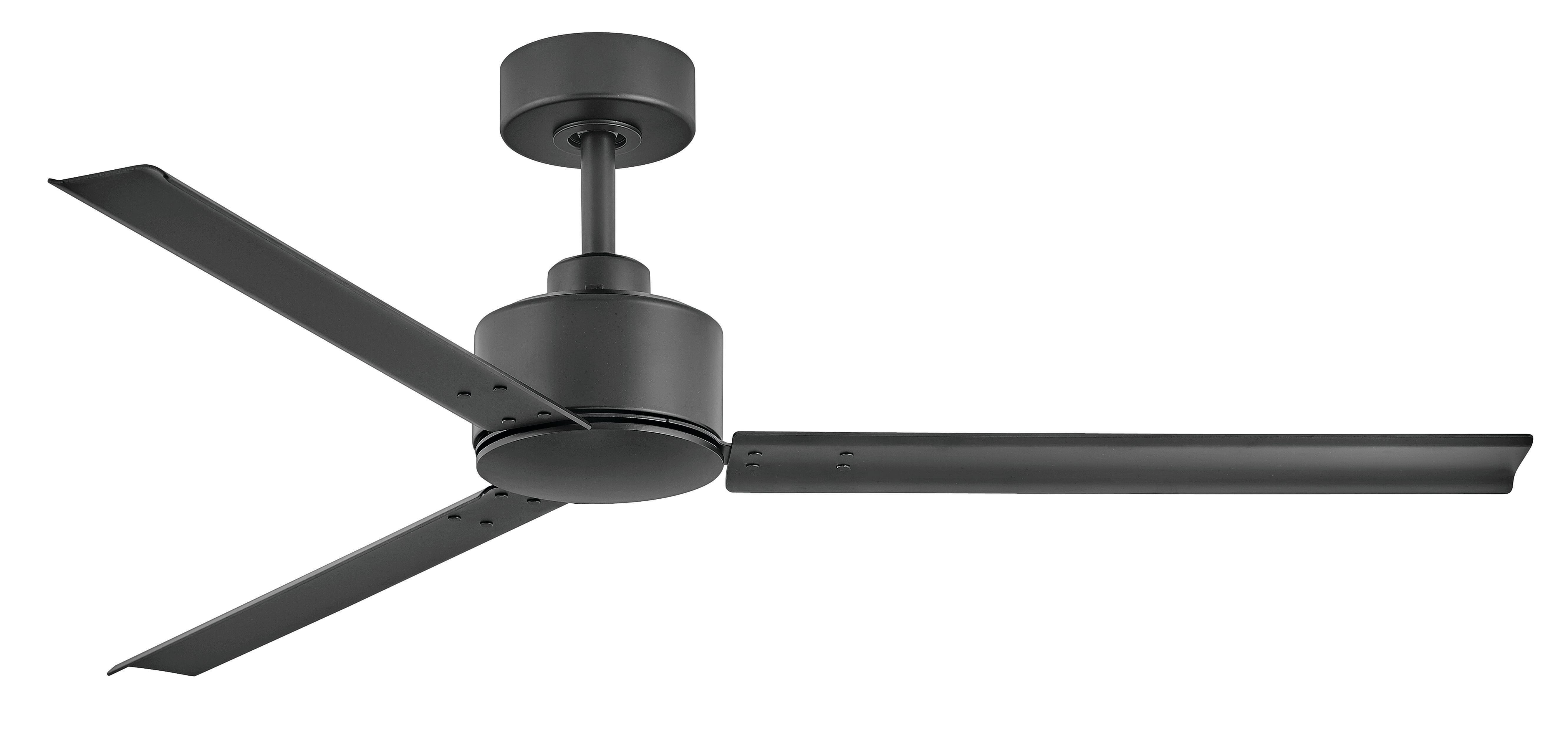 Hinkley Indy 56" Indoor/Outdoor Ceiling Fan in Matte Black - 900956FMB-NWA