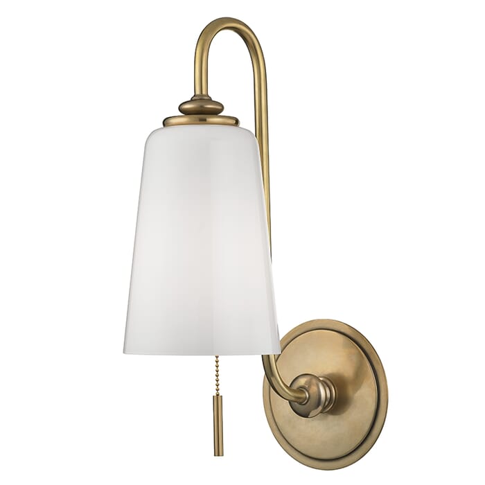 Hudson Valley Glover 16" Wall Sconce in Aged Brass Hudson Valley Glover 16" Wall Sconce in Aged Brass
