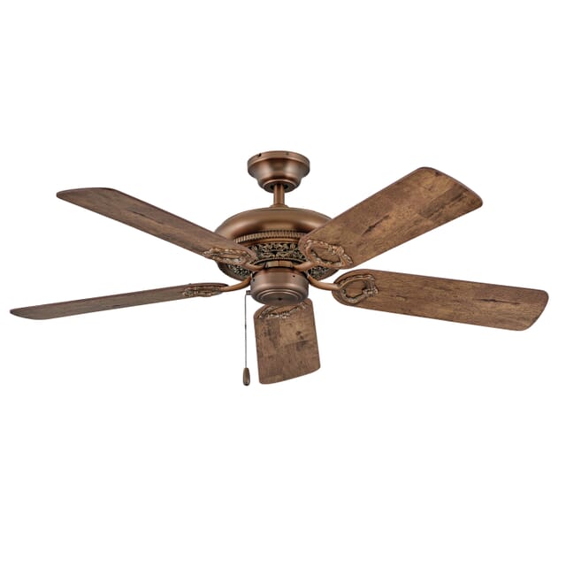 Hinkley Lafayette 52 Indoor Ceiling Fan In Antique Copper Lights Com Indoor Ceiling Fan In Antique Copper, Antique Copper Ceiling Fan
