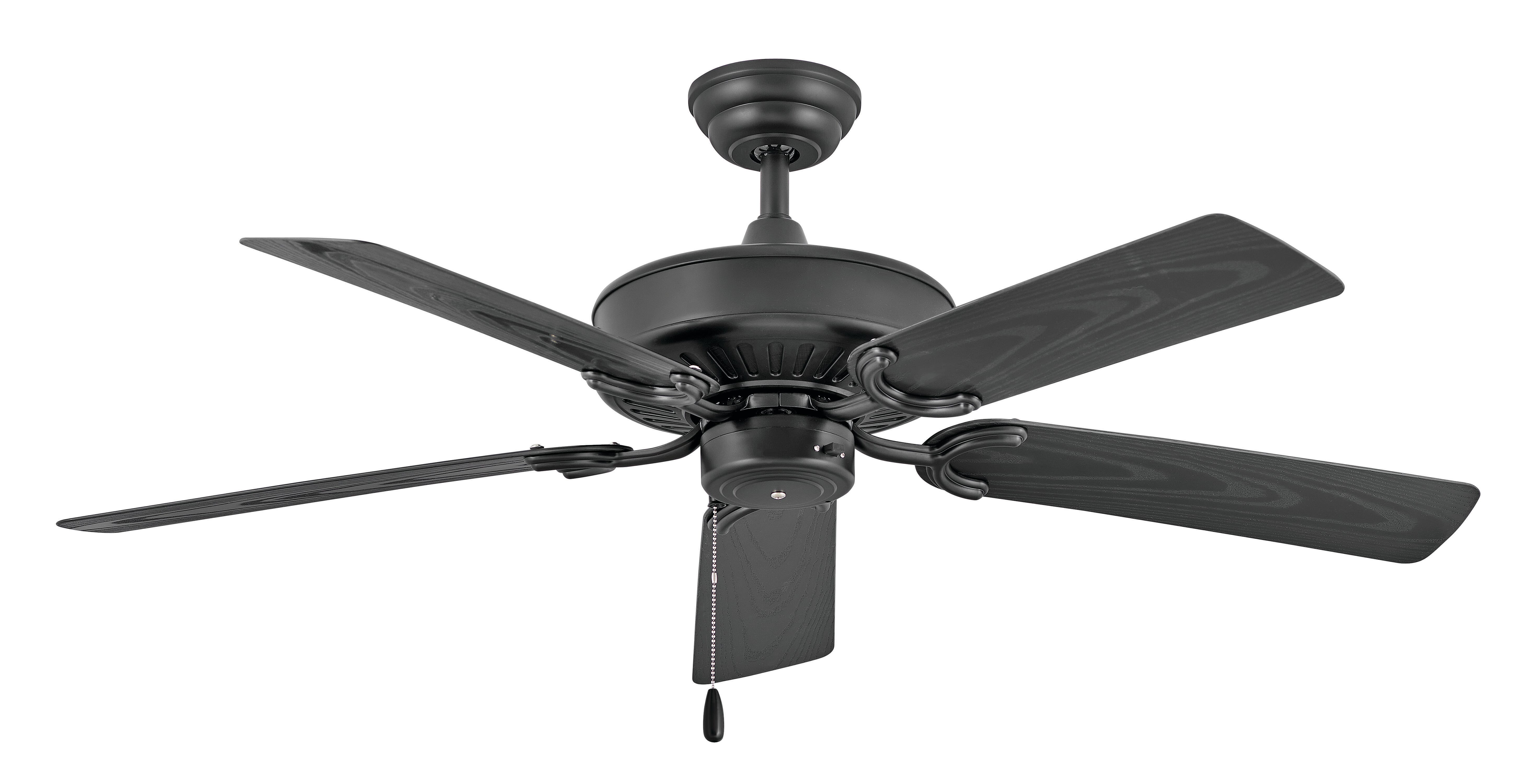 Hinkley Oasis 52" Indoor/Outdoor Ceiling Fan in Matte Black - 901652FMB-NWA