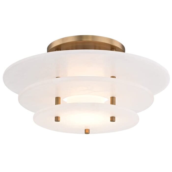 Hudson Valley Gatsby 16" Ceiling Light in Aged Brass Hudson Valley Gatsby 16" Ceiling Light in Aged Brass