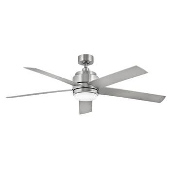 Hinkley Tier LED 54" Indoor/Outdoor Ceiling Fan in Brushed Nickel