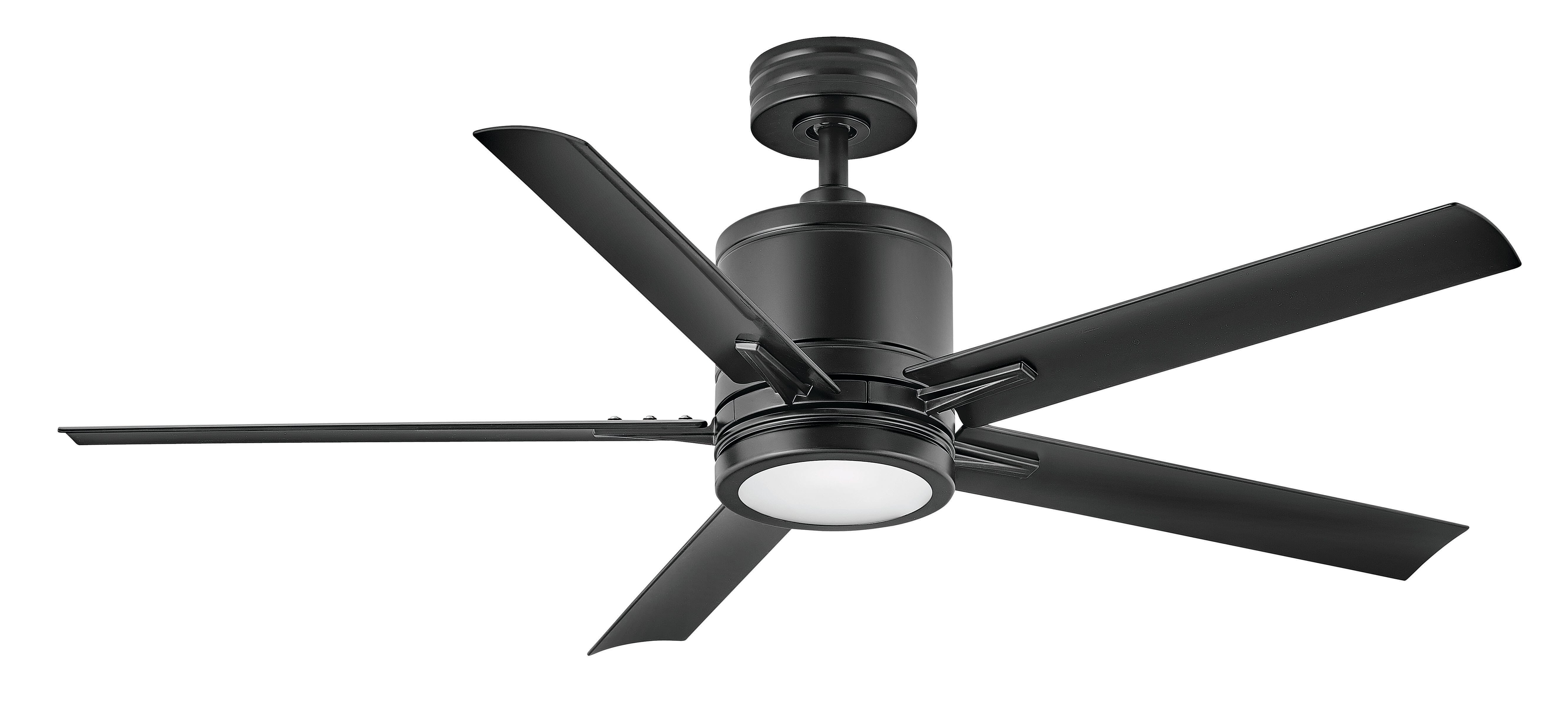 Hinkley Vail LED 52" Indoor Ceiling Fan in Matte Black - 902152FMB-LWD