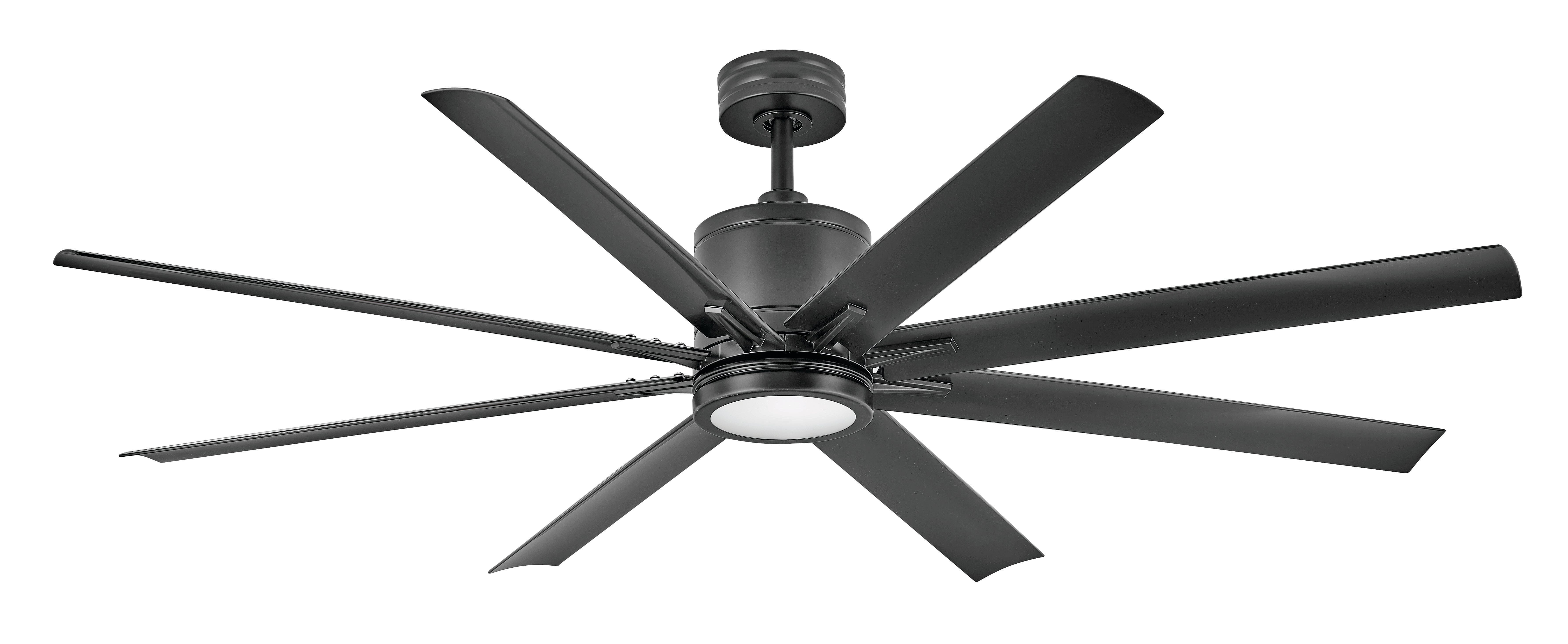 Hinkley Vantage LED 66" Indoor/Outdoor Ceiling Fan in Matte Black - 902466FMB-LWD