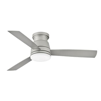 Hinkley Trey LED 52" Indoor/Outdoor Flush Mount Ceiling Fan in Brushed Nickel