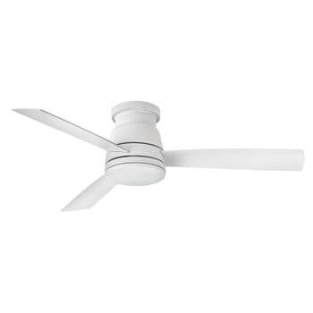 Hinkley Trey LED 52" Indoor/Outdoor Flush Mount Ceiling Fan in Matte White