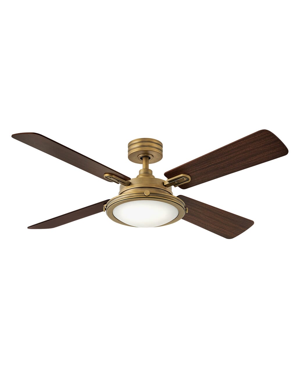 LED 54" Indoor Ceiling Fan in Heritage Brass