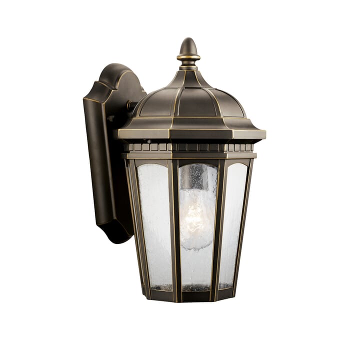 Kichler Lighting Courtyard 11" Small Outdoor Wall - Rubbed Bronze Kichler Lighting Courtyard 11" Small Outdoor Wall - Rubbed Bronze