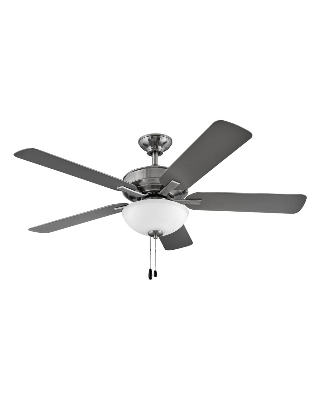 2-Light 52" Indoor Ceiling Fan in Brushed Nickel