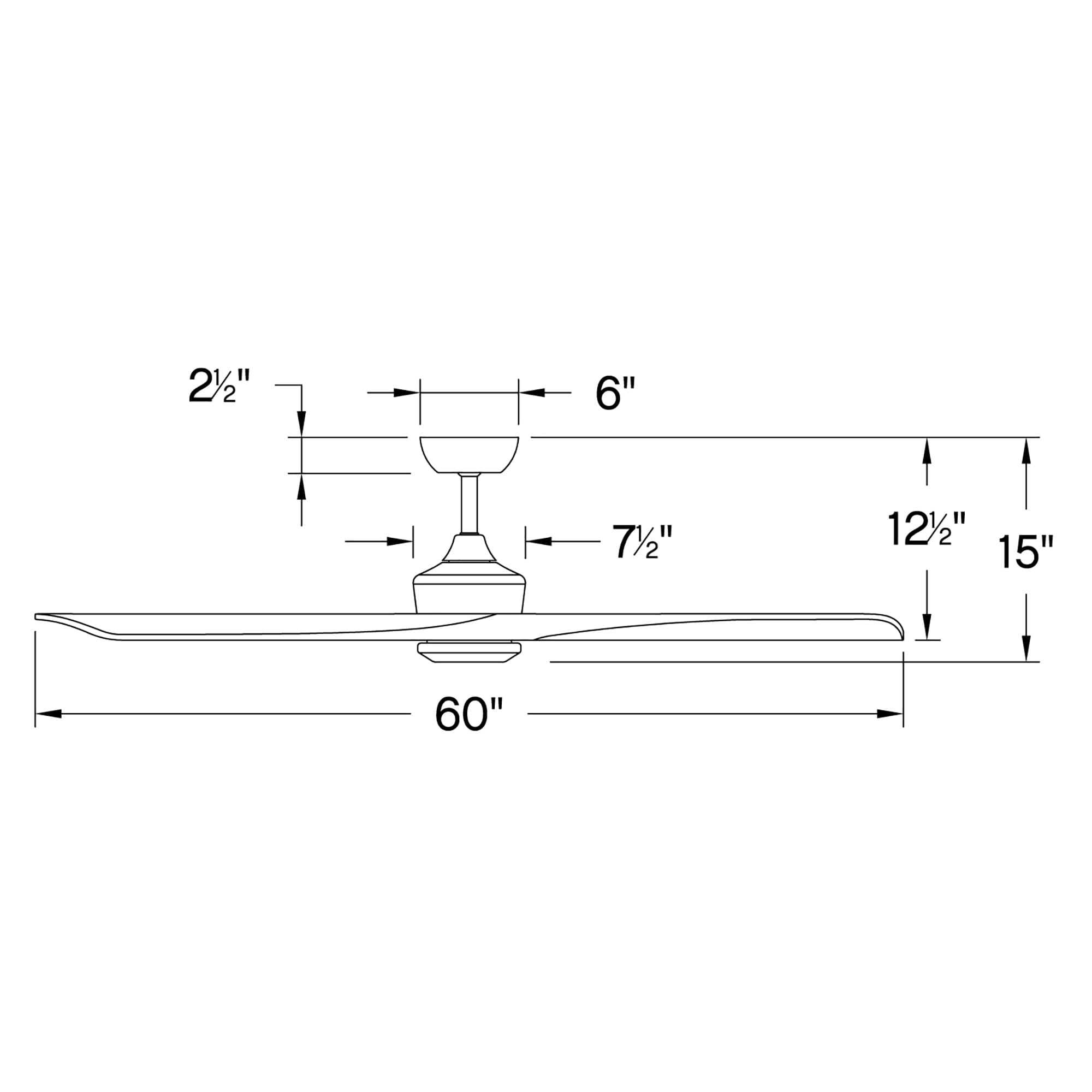 Hinkley LED 60" Indoor Ceiling Fan in Matte Black