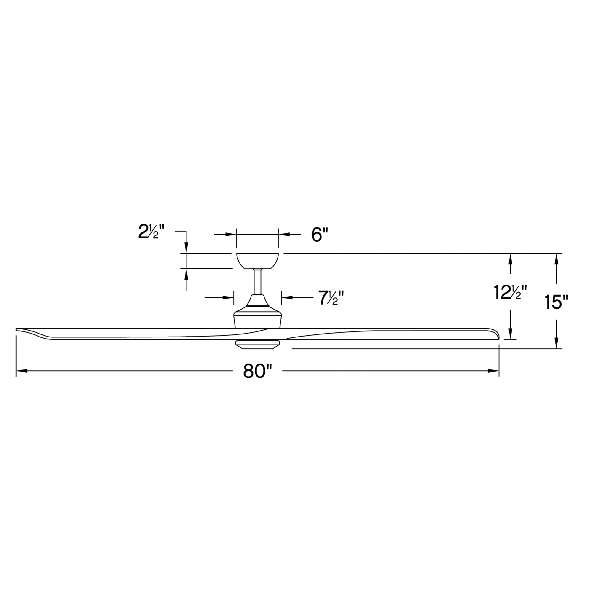 Hinkley LED 80" Indoor Ceiling Fan in Graphite