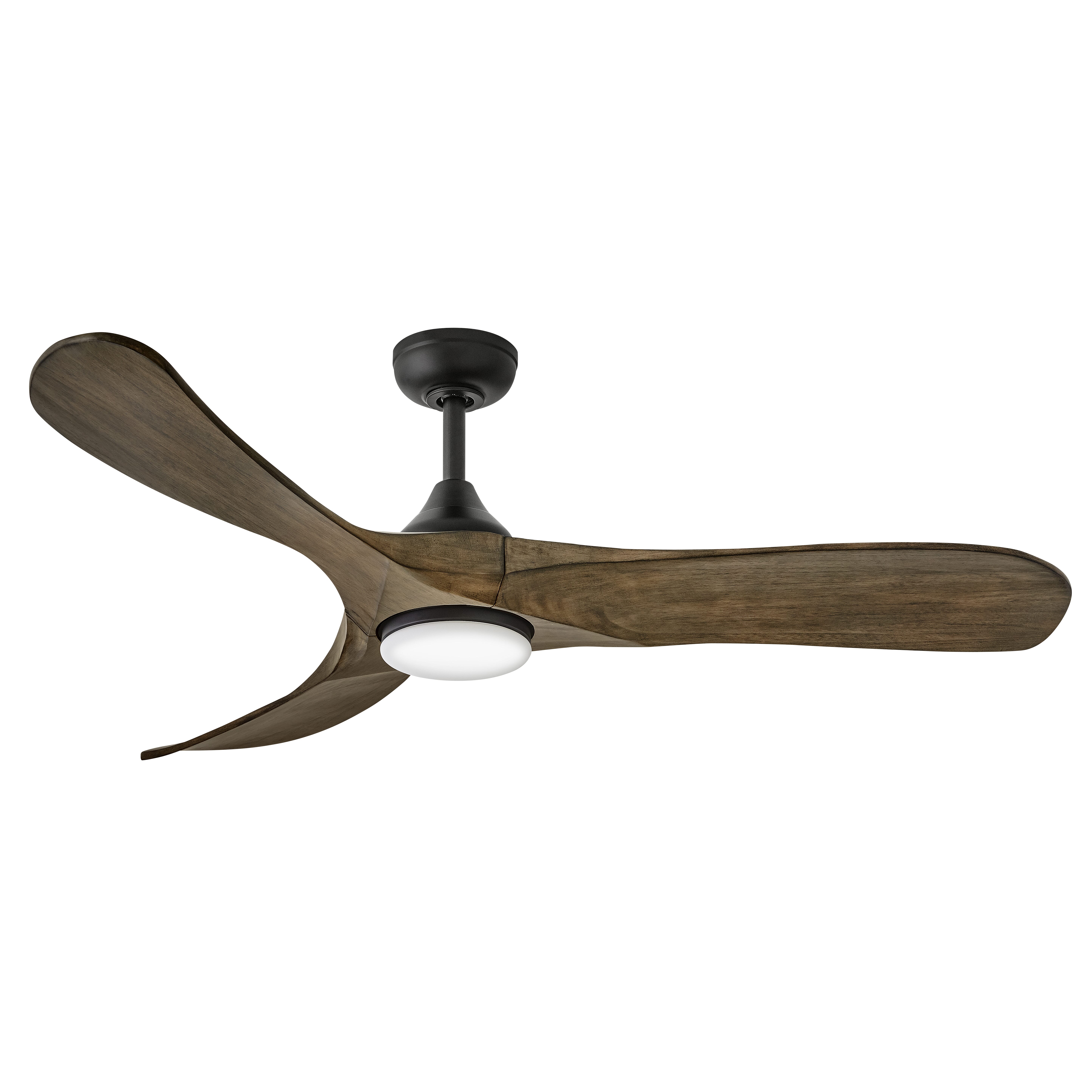 Matte Black 56" LED Smart Fan from the Swell Illuminated Collection