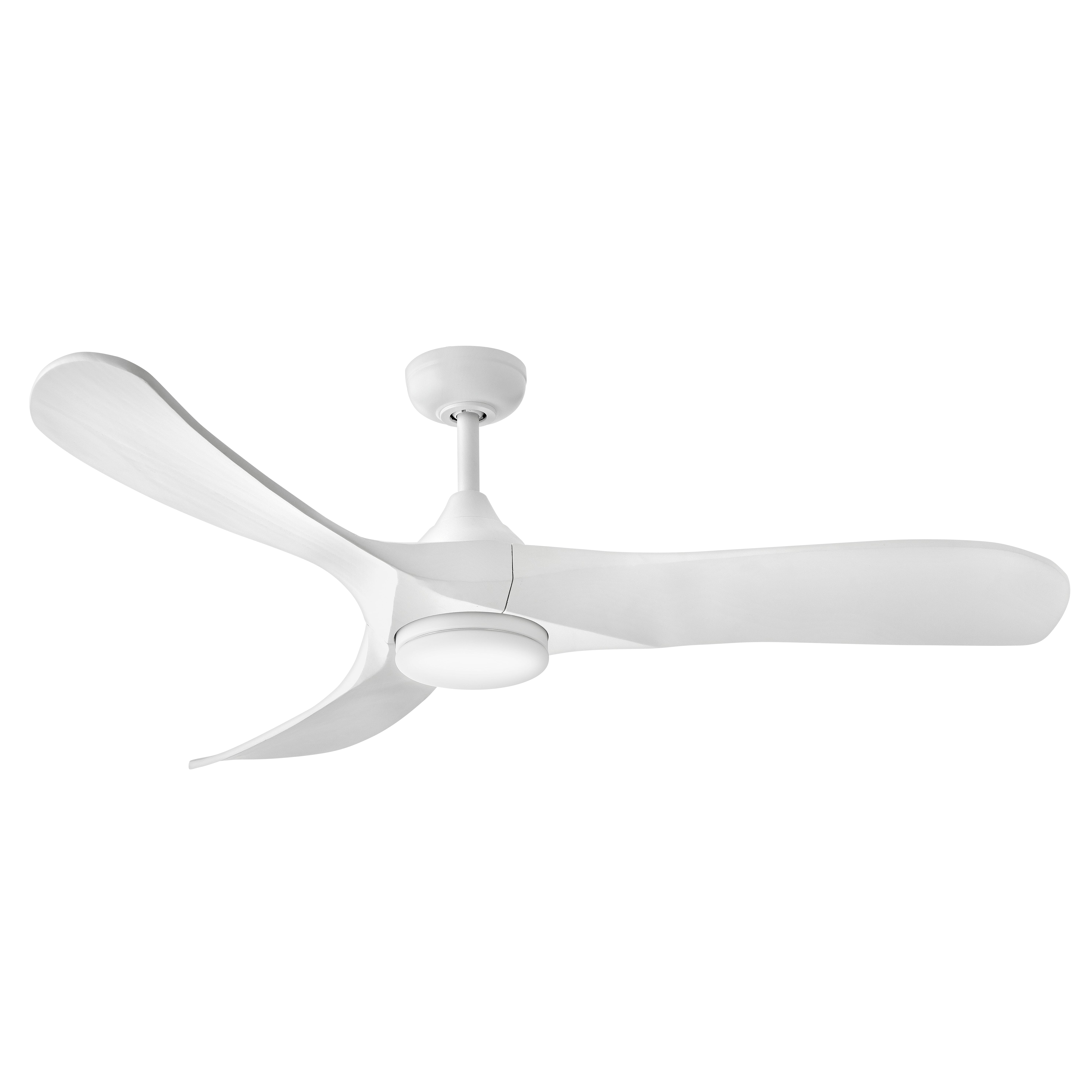 Matte White 56" LED Smart Fan from the Swell Illuminated Collection