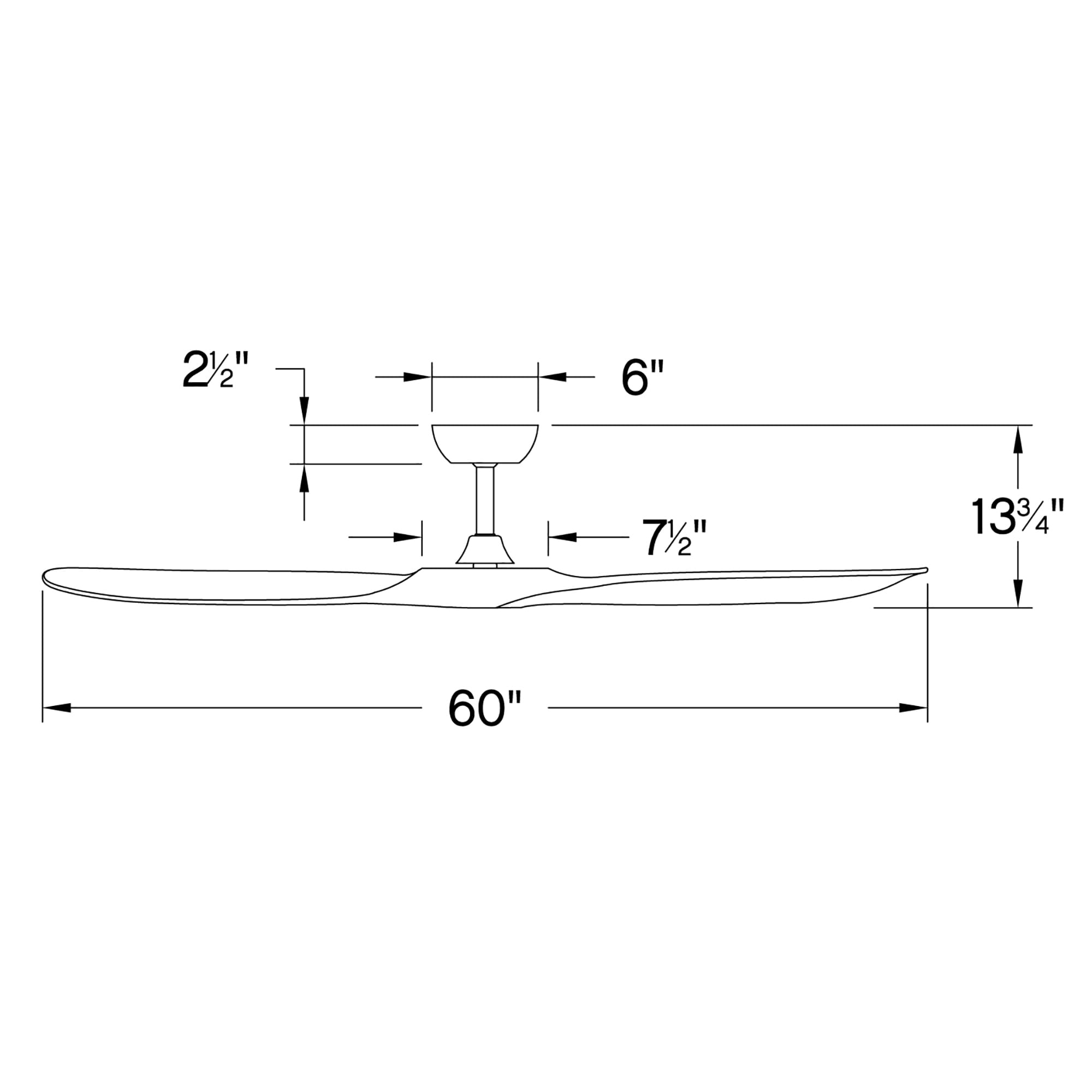 Hinkley 60" Indoor Ceiling Fan in Matte Black