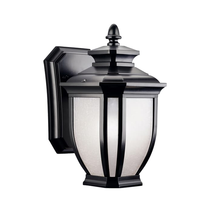 Kichler Lighting Salisbury 1-Light 10.25" Small Outdoor Wall in Black Finish Kichler Lighting Salisbury 1-Light 10.25" Small Outdoor Wall in Black Finish