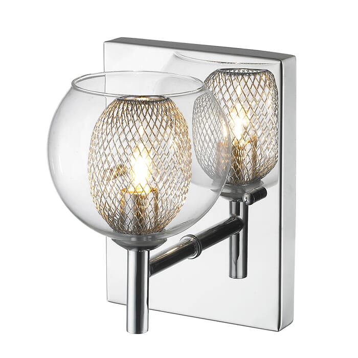 Z-Lite Auge 1-Light Wall Sconce In Chrome Z-Lite Auge 1-Light Wall Sconce In Chrome