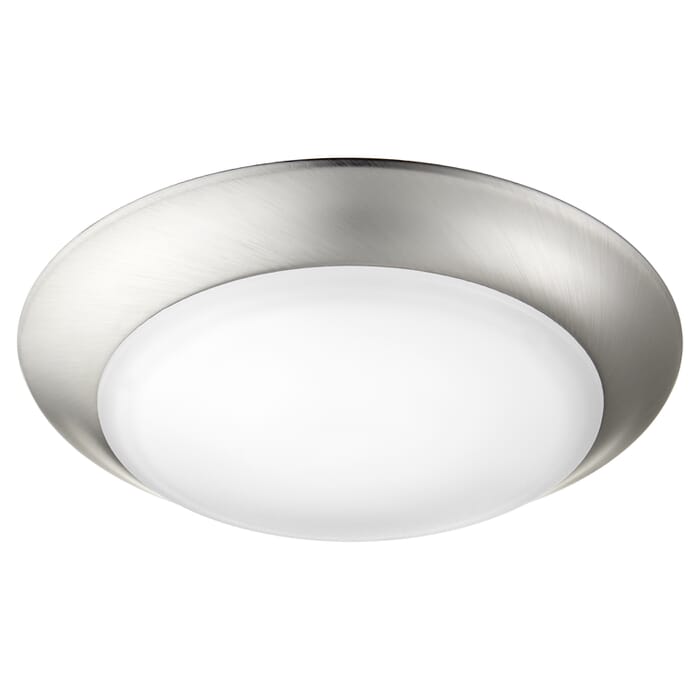 Quorum Traditional 1-Light 8" Outdoor Ceiling Light in Satin Nickel Quorum Traditional 1-Light 8" Outdoor Ceiling Light in Satin Nickel