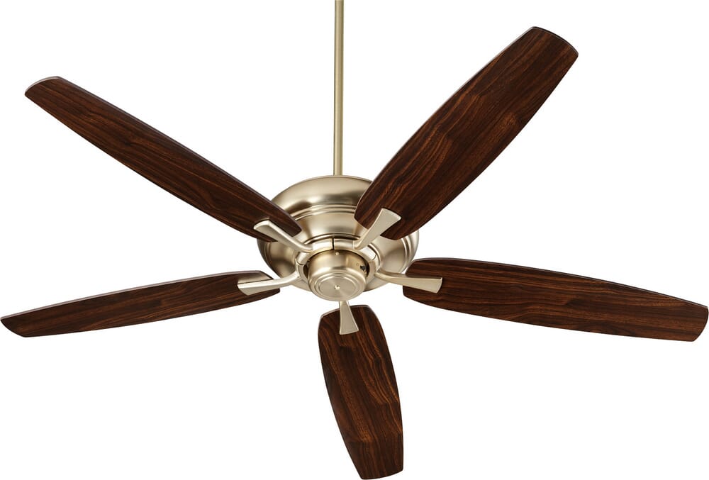 Quorum Apex 56" Indoor Ceiling Fan in Aged Brass