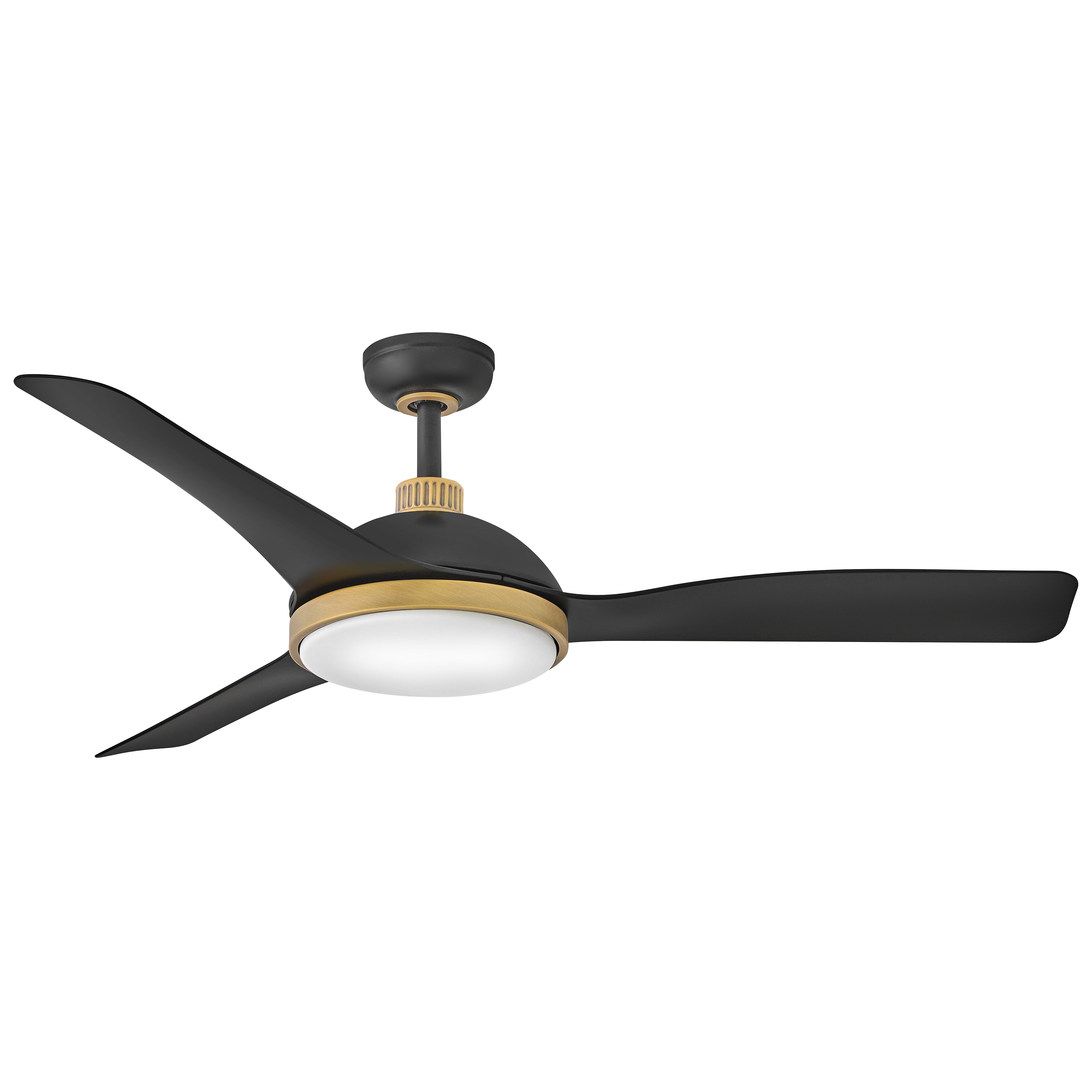 Matte Black 56"Ceiling Fan from the Alba Collection