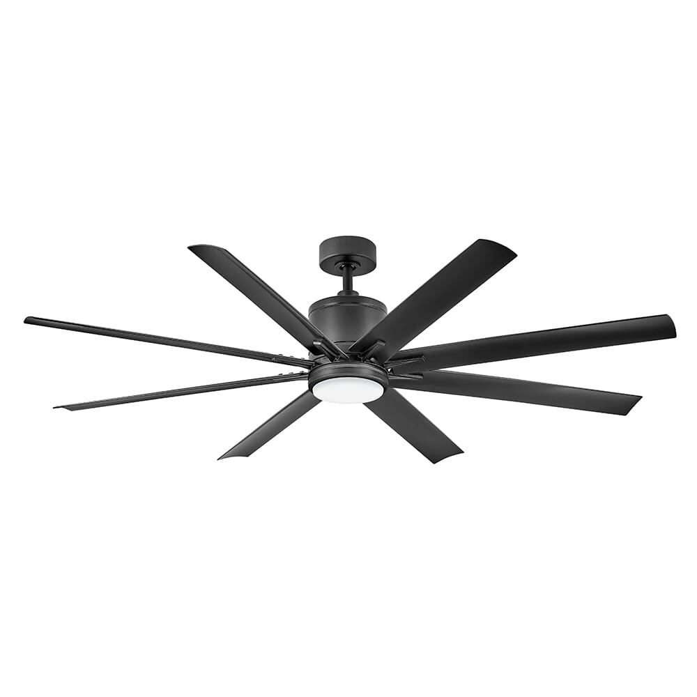 Matte Black 66" LED Smart Fan from the Vantage Collection