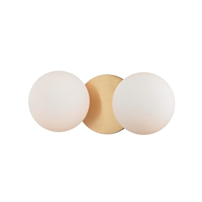 Hudson Valley Baird 2-Light 11" Bathroom Vanity Light in Aged Brass Hudson Valley Baird 2-Light 11" Bathroom Vanity Light in Aged Brass