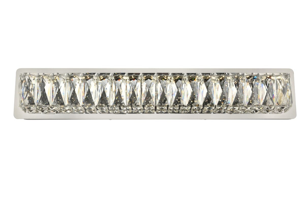 Monroe LED Bathroom Vanity Light Sconce in Chrome