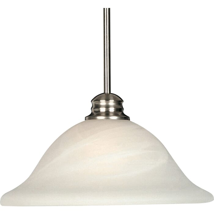 Maxim Lighting Essentials Marble Pendant in Satin Nickel Maxim Lighting Essentials Marble Pendant in Satin Nickel