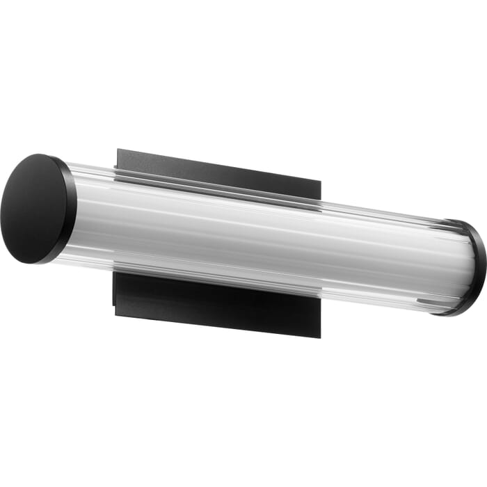 Quorum Transitional 5" Bathroom Vanity Light in Noir Quorum Transitional 5" Bathroom Vanity Light in Noir