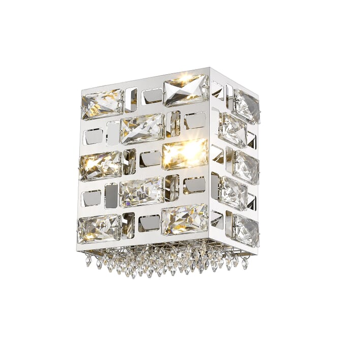 Z-Lite Aludra 1-Light Wall Sconce In Chrome Z-Lite Aludra 1-Light Wall Sconce In Chrome