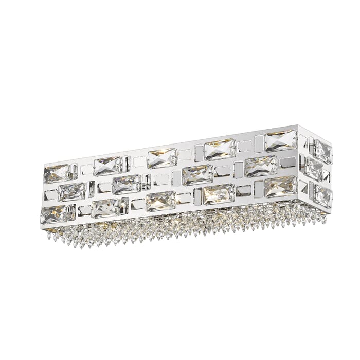 Z-Lite Aludra 4-Light Bathroom Vanity Light In Chrome Z-Lite Aludra 4-Light Bathroom Vanity Light In Chrome