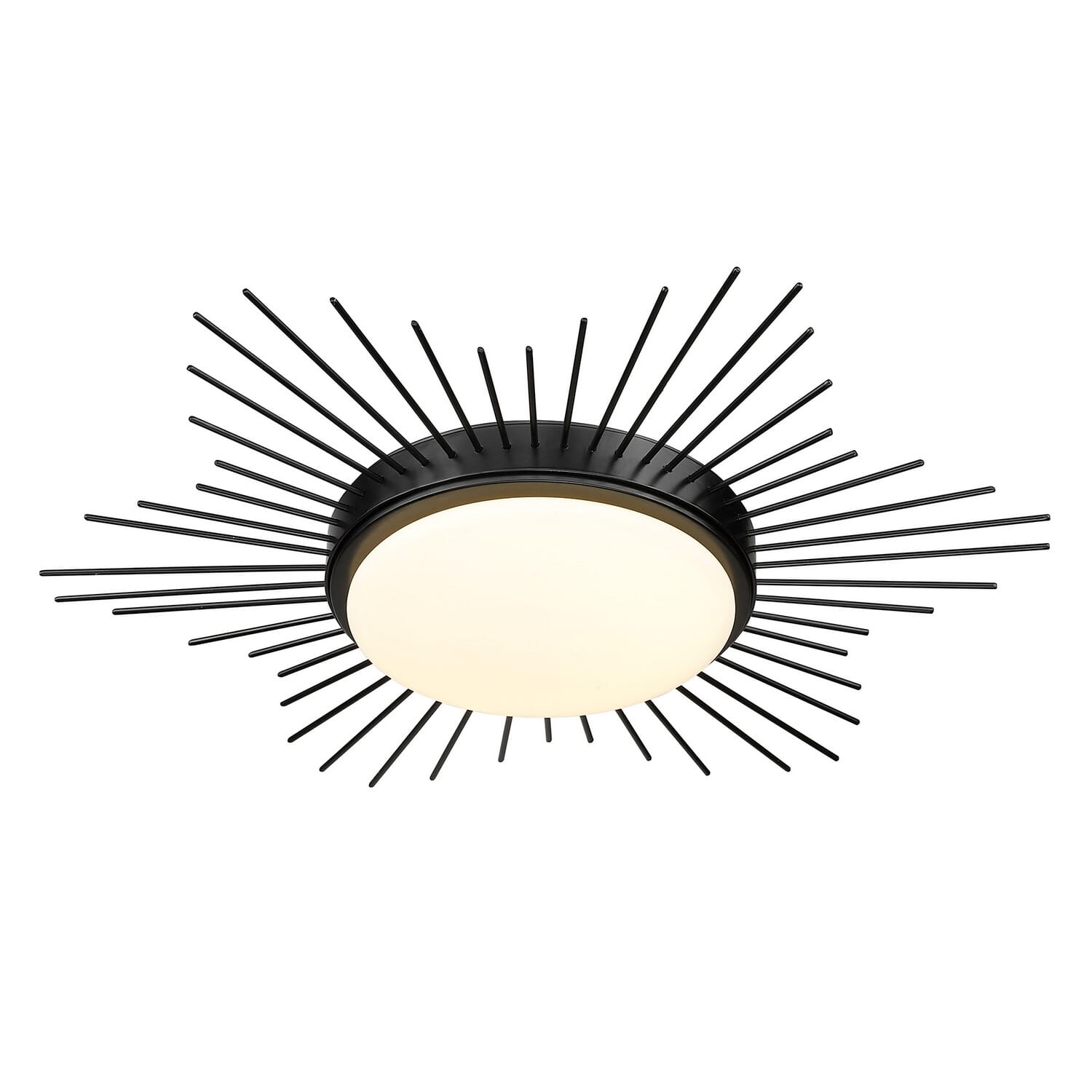 Kieran 1-Light LED Flush Mount in Matte Black