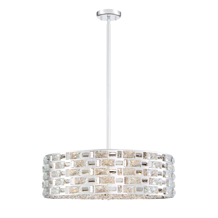 Z-Lite Aludra 7-Light Pendant Light In Chrome Z-Lite Aludra 7-Light Pendant Light In Chrome