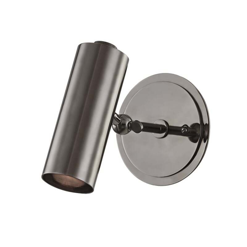 Black Nickel One Light Wall Sconce from the Bushwick Collection